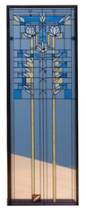 Waterlillies stained glass model rendering