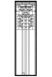 Waterlillies stained glass model rendering